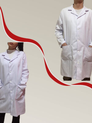 Jaleco De Algodão Branco Para Laboratório