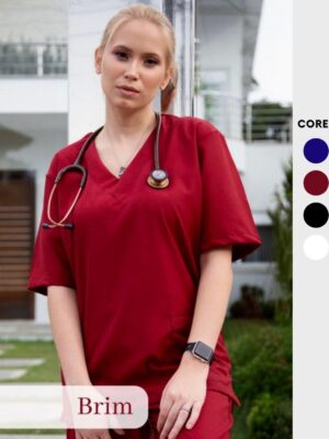 Blusa Scrub de Pijama Cirúrgico em Brim Unissex Blusão