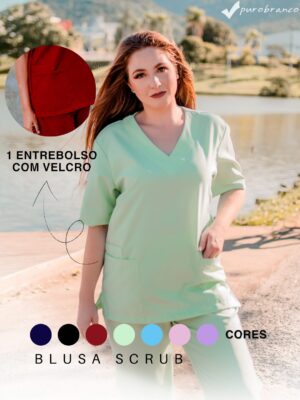 Blusa Scrub Oxfordine Unissex