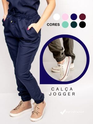 Calça Scrub Pijama Cirúrgico Jogger Gabardine