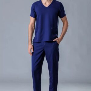Conjunto Scrub Gabardine Unissex Azul Marinho / Preto / Bordô / Branco